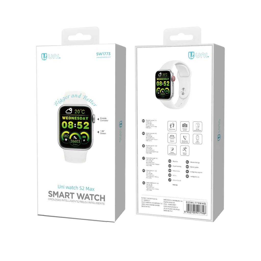 Smartwatch with 1.86-Inch Screen, CE Approved