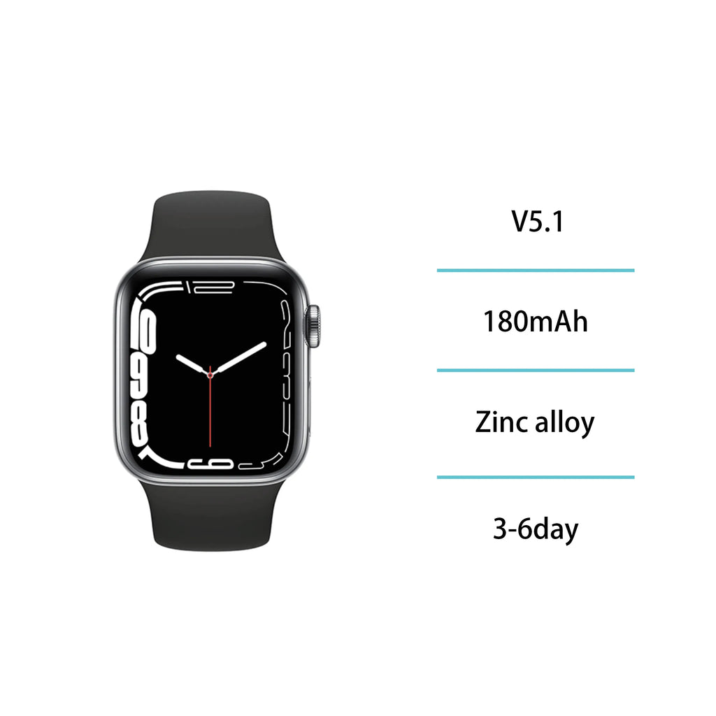 Smartwatch – FitPro App, Bluetooth 5.1, 1.83" Display, CE Certified (ES Version)